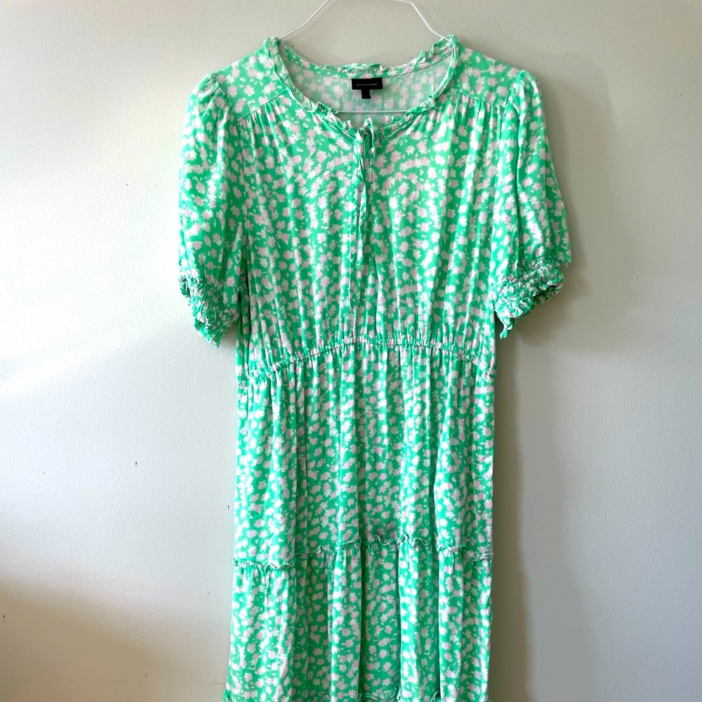 Green maxi dress